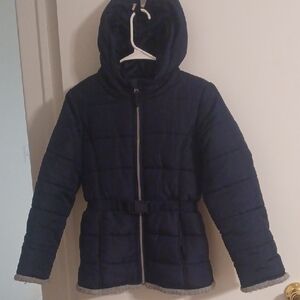 Girls Rothchild Navy Blue Hooded Jacket